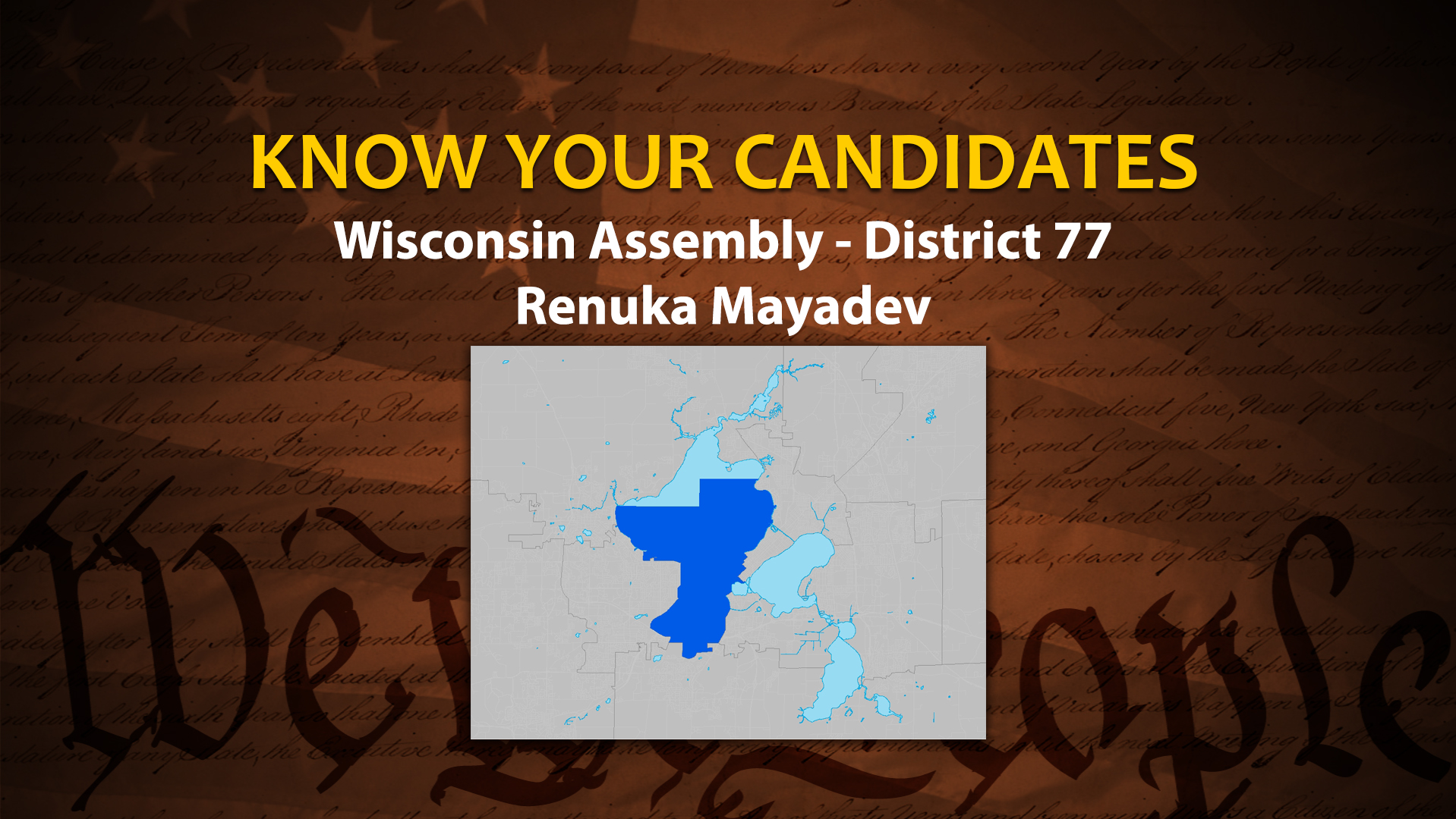 Thumbnail image for Know Your Candidates: Wisconsin Assembly District 77: Renuka Mayadev