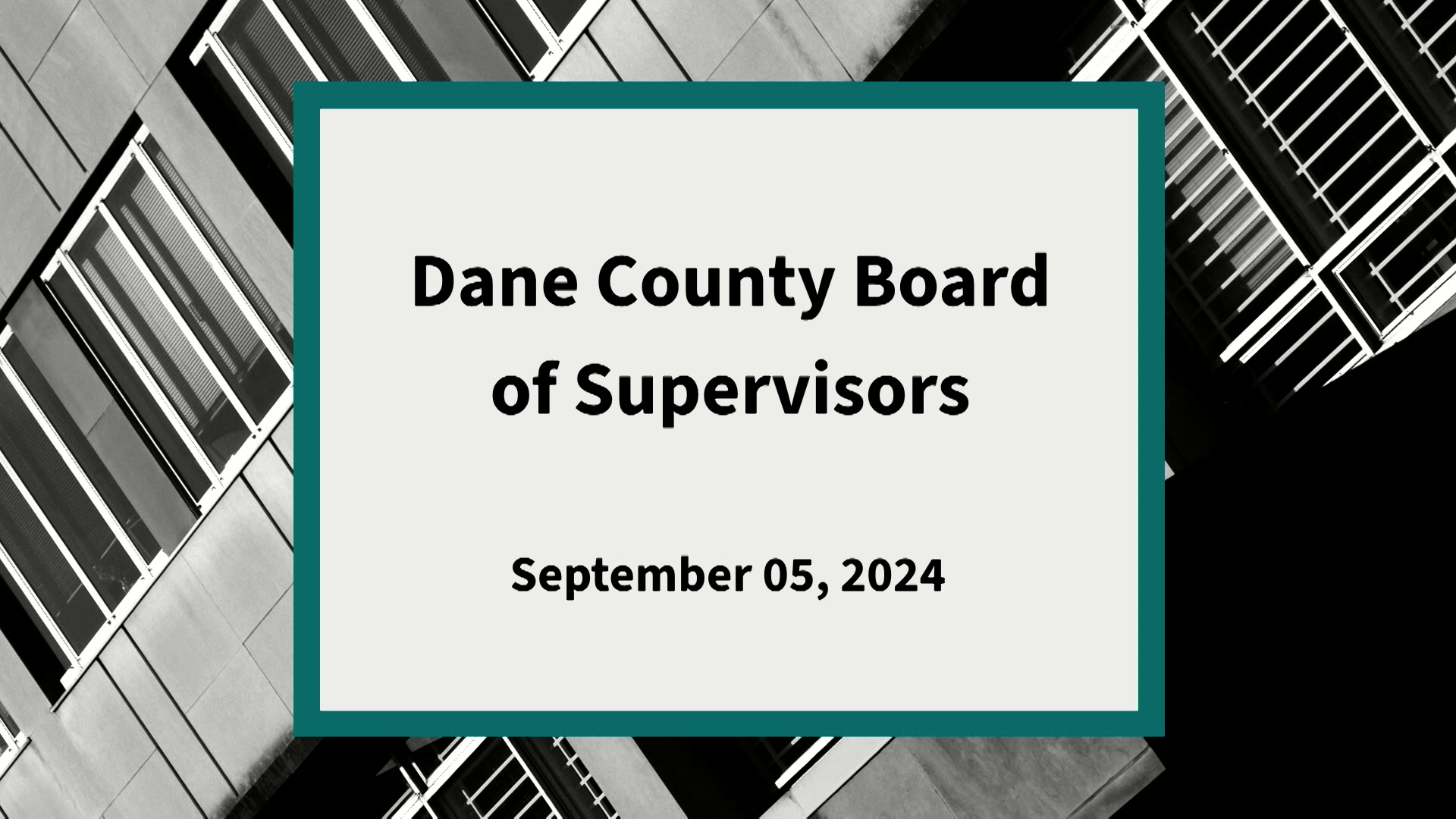 Thumbnail image for Dane County Board: Meeting of September 5, 2024