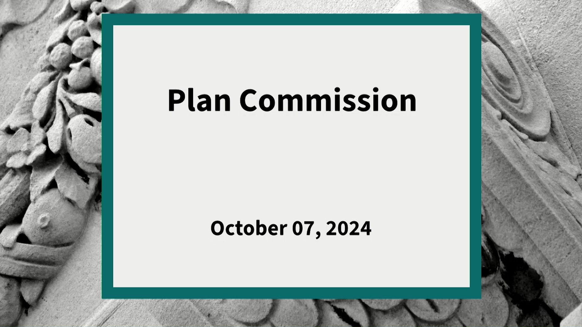 Thumbnail image for Plan Commission: Meeting of October 7, 2024