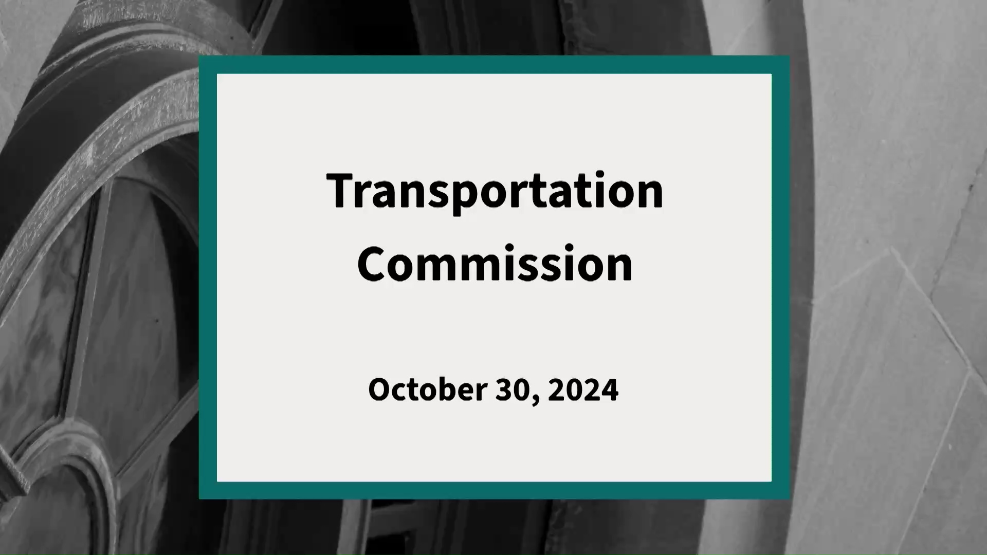 Thumbnail image for Transportation Commission: Meeting of October 30, 2024