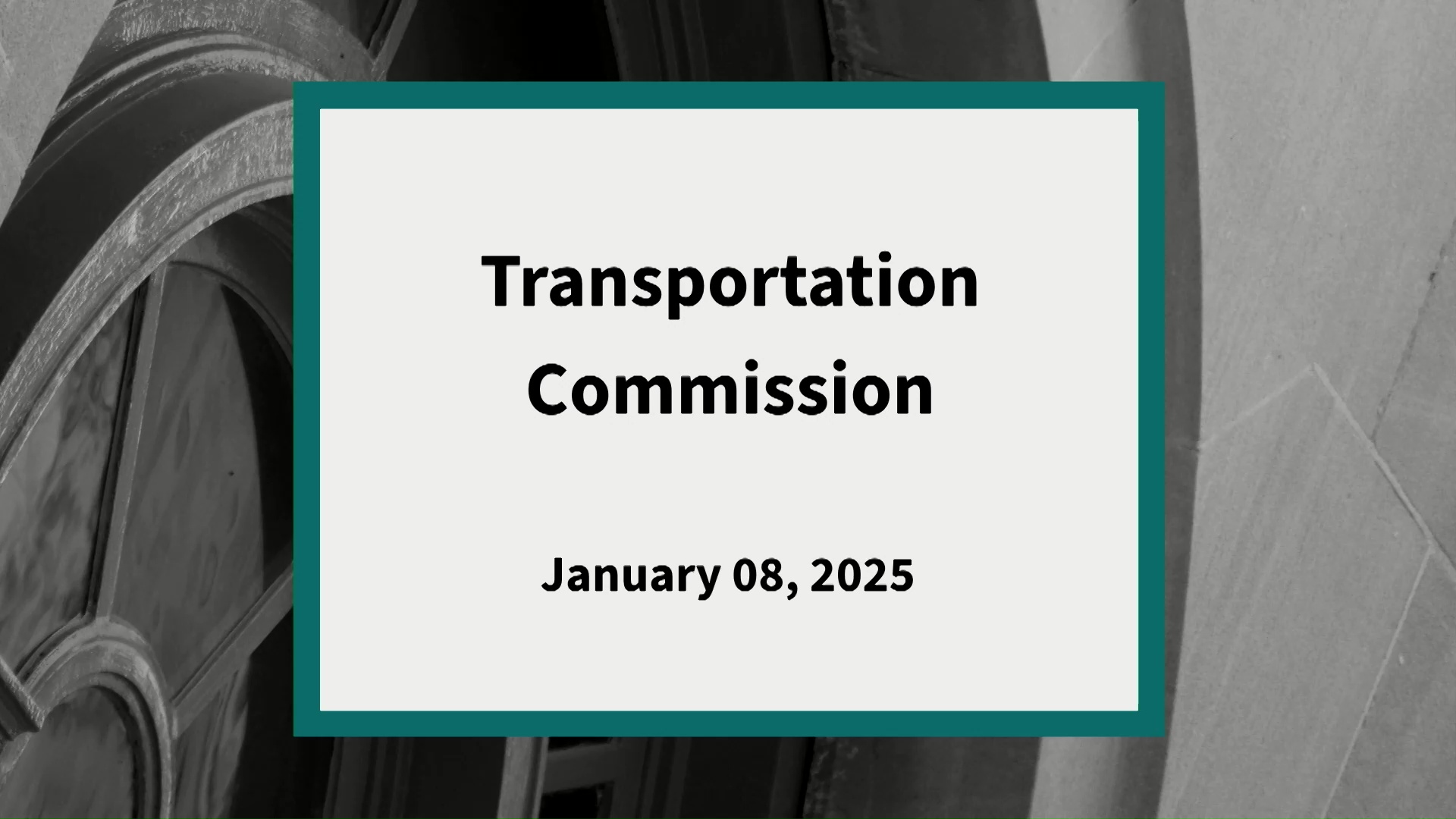 Thumbnail image for Transportation Commission: Meeting of January 8, 2025