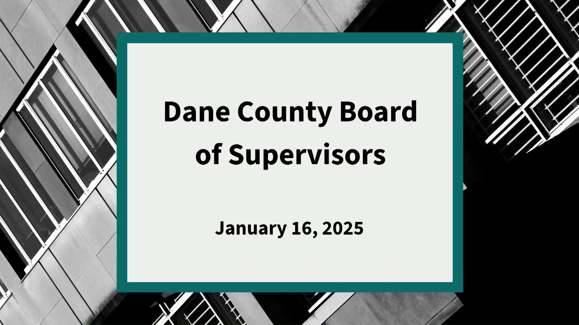 Thumbnail image for Dane County Board: Meeting of January 16, 2025