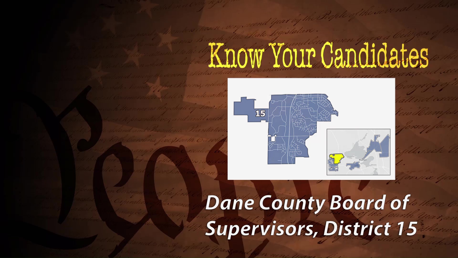 Know Your Candidates: Dane County Supervisor District 15: Nino Amato