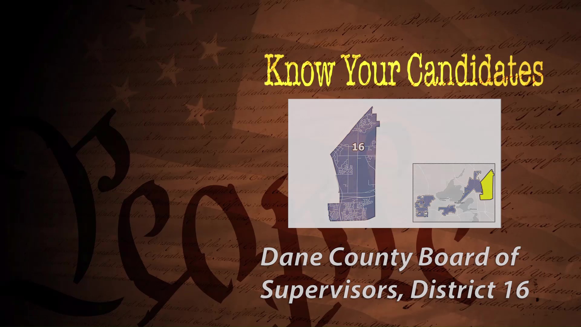 Know Your Candidates: Dane County Supervisor District 16: Goodwill Obieze