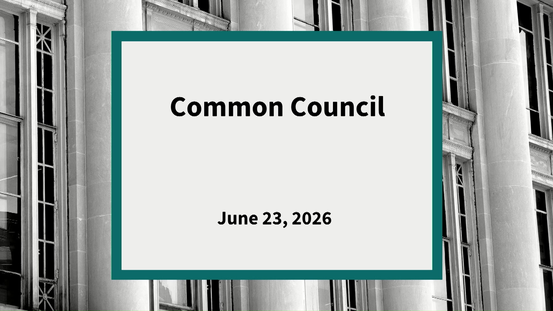 Thumbnail image for Common Council: Meeting of June 23, 2026