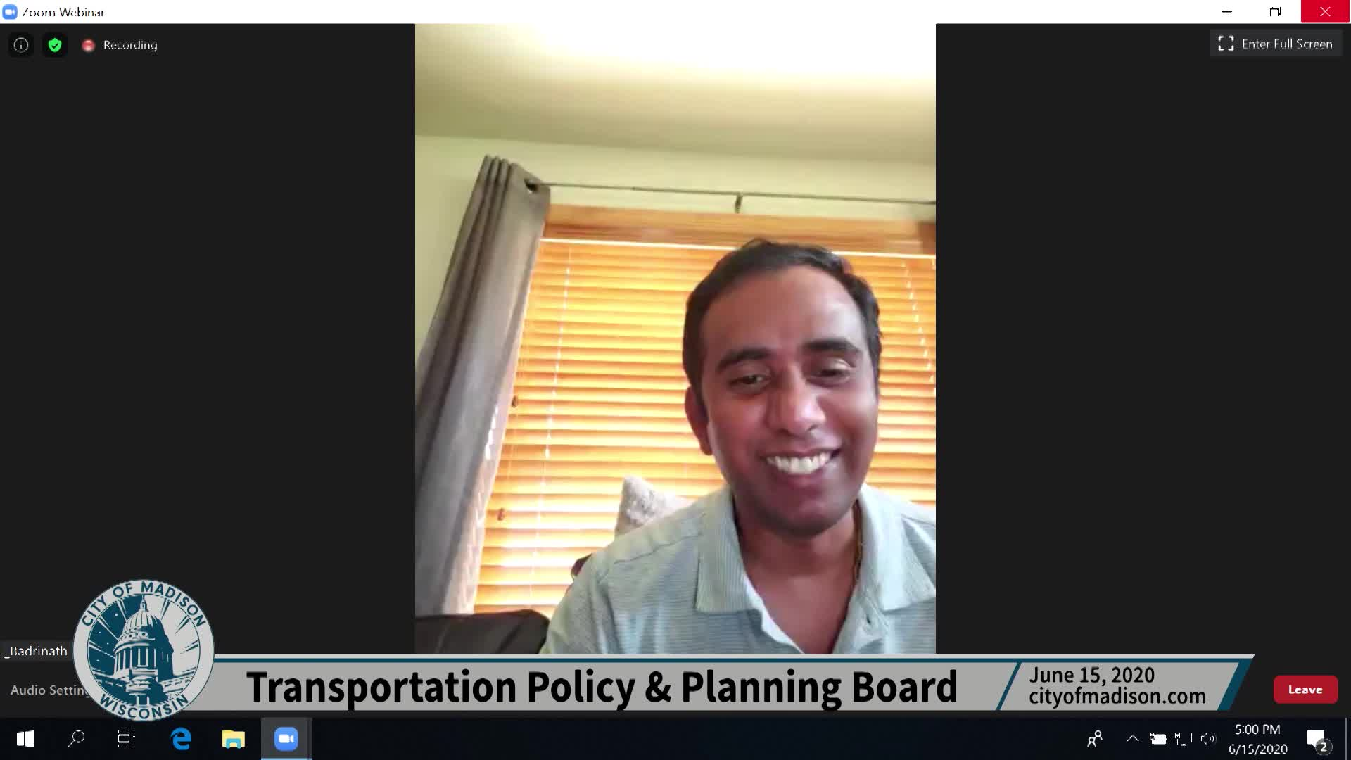 Thumbnail image for Transportation Policy & Planning Board: Meeting of June 15, 2020