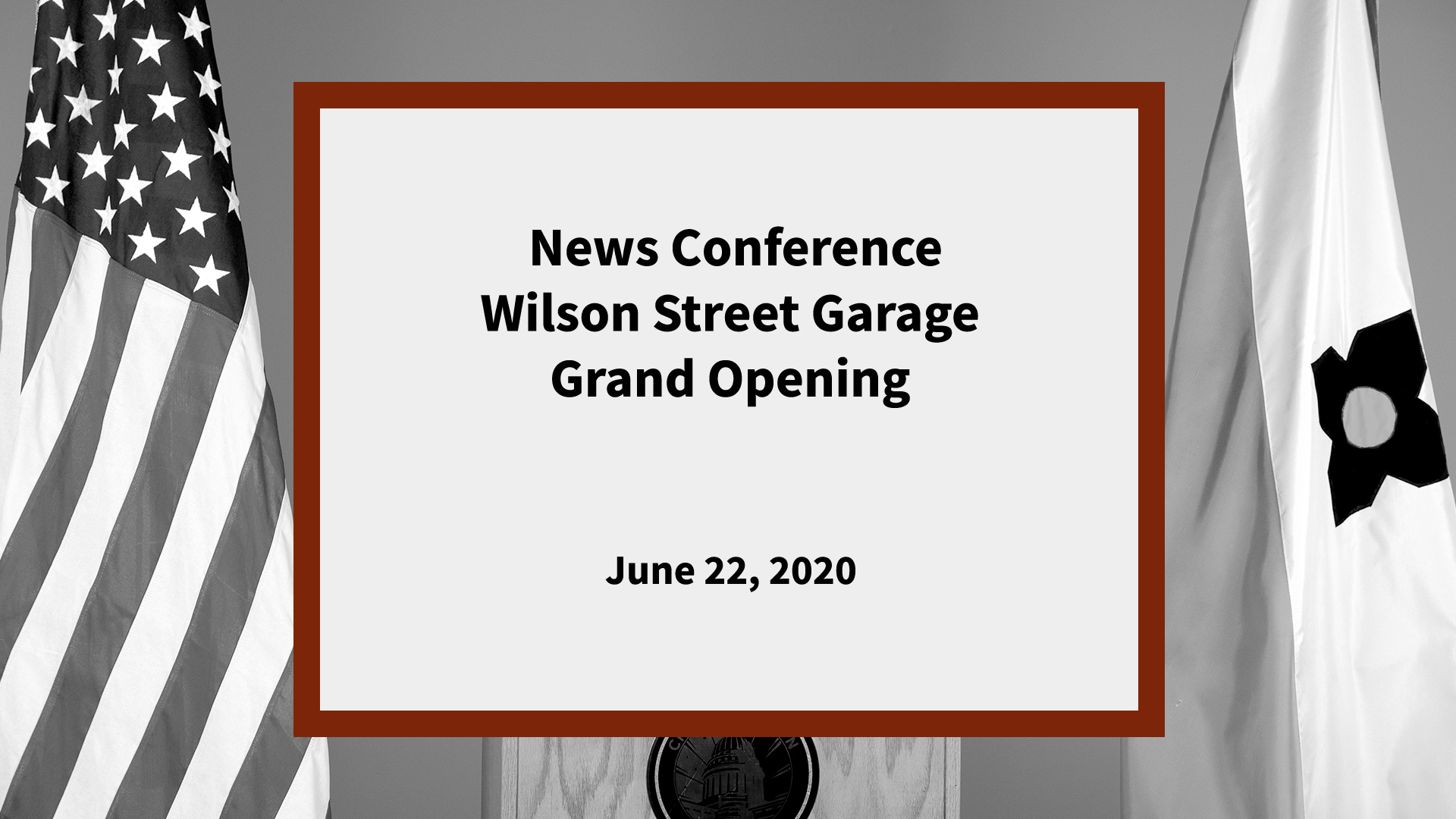 Thumbnail image for News Conference: Wilson Street Garage Grand Opening
