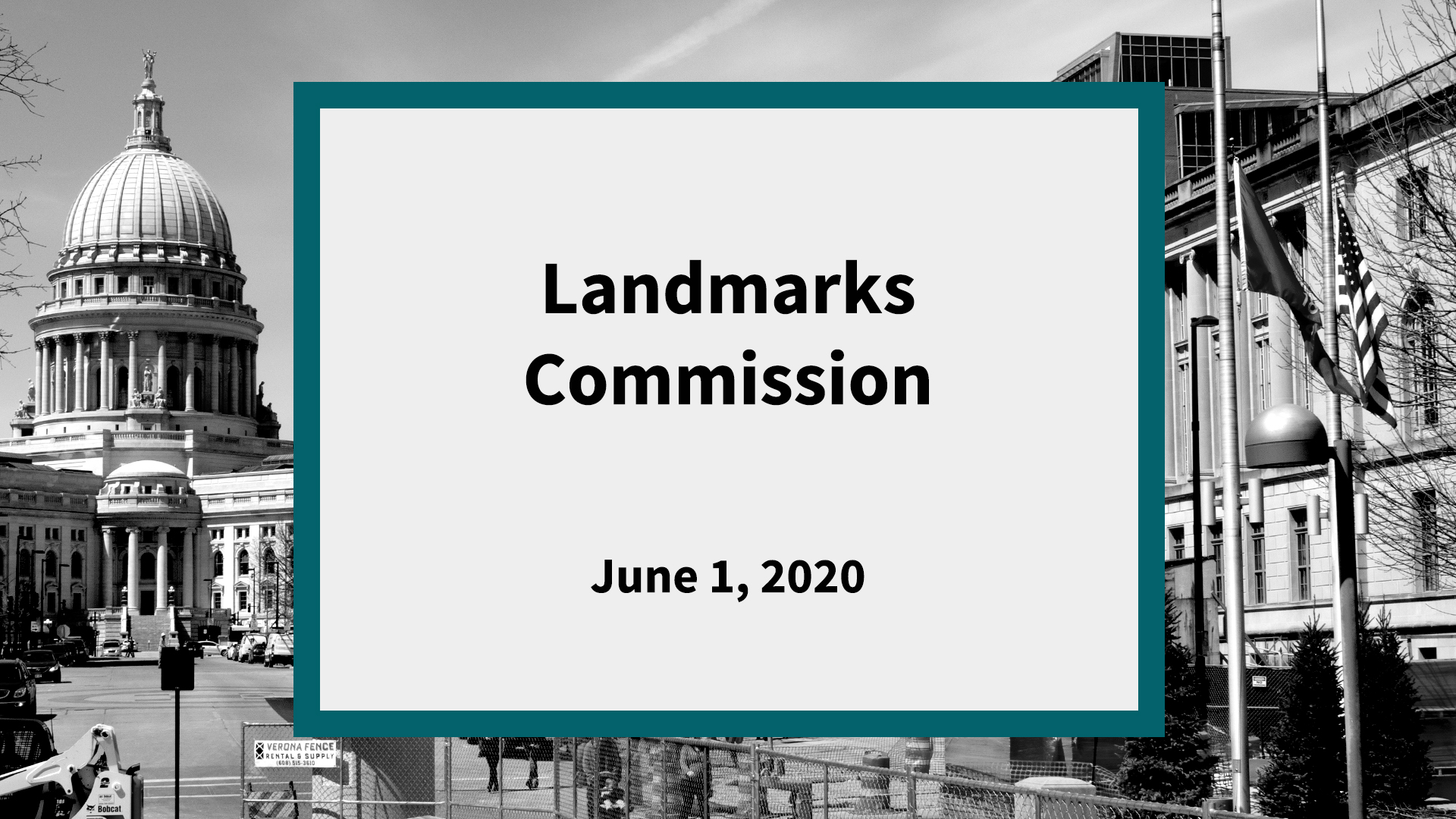 Thumbnail image for Landmarks Commission: Meeting of June 1, 2020